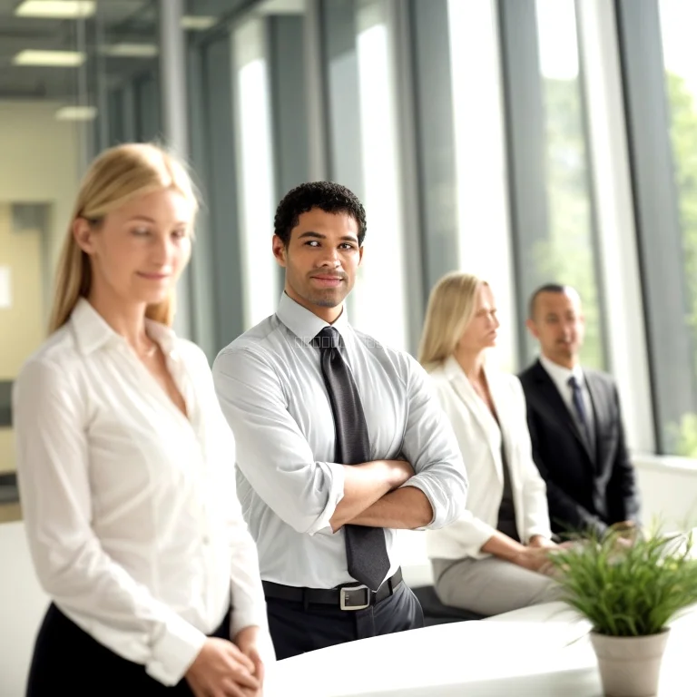 Meditationsübung im Bürosetting